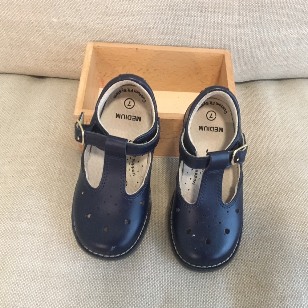 Baby Girl's Harper T-Strap - Navy Blue Toddler
